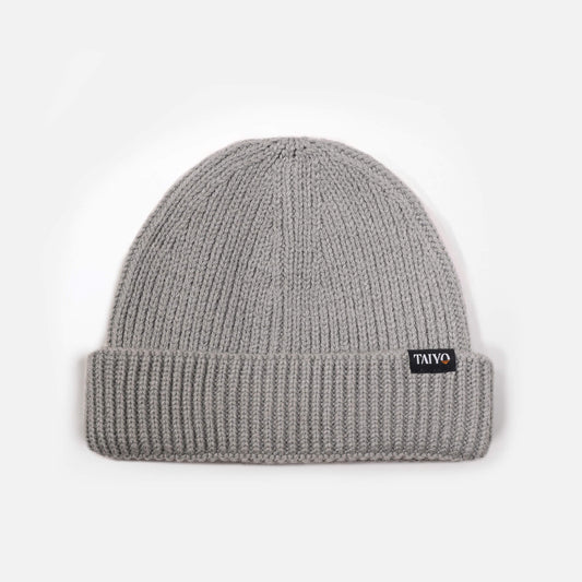 Bonnet court homme maille grise