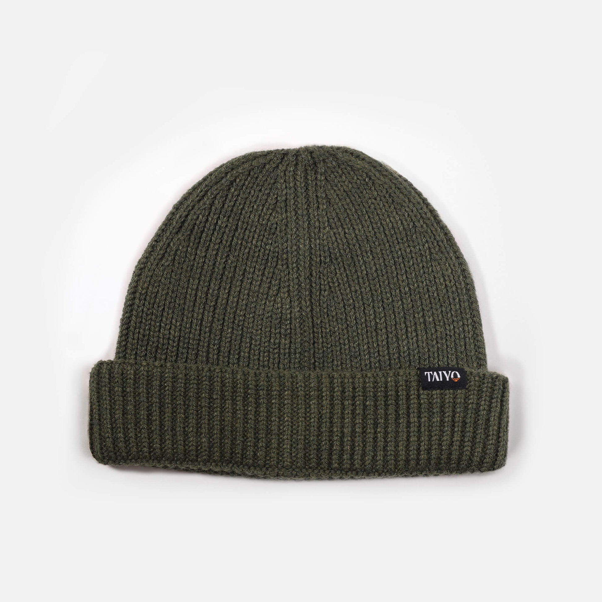Bonnet marin couleur olive en matière recyclée