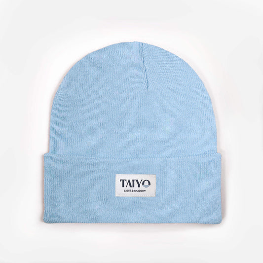 Bonnet bleu ciel en polyester recyclé