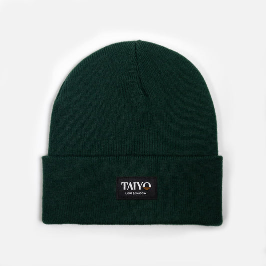 bonnet vert foncé en polyester recyclé