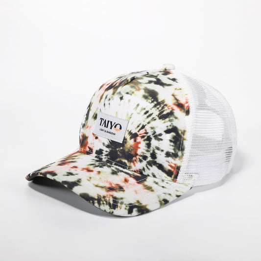 casquette trucker tie dye vert