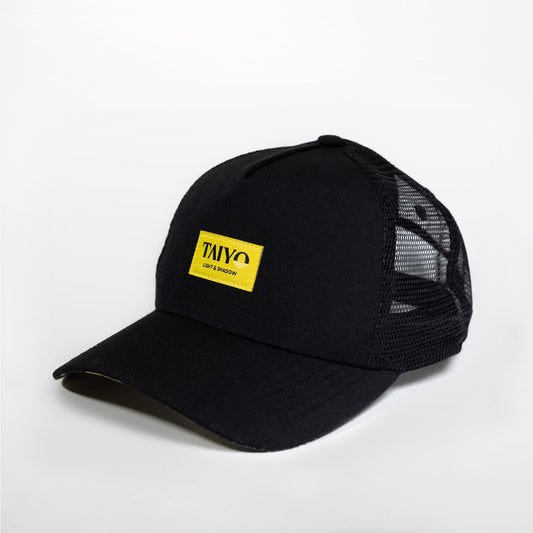 casquette trucker noir et jaune casquette banane