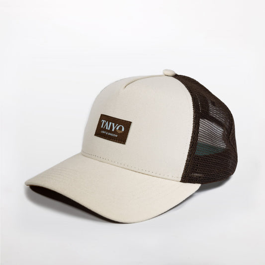 casquette trucker ecoresponsable beige