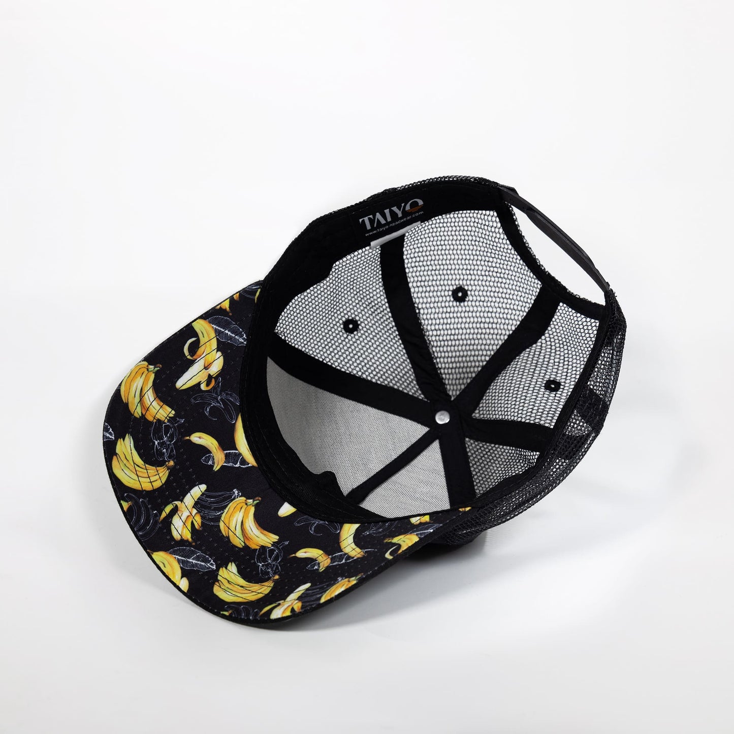 casquette imprimé banane sous la visière