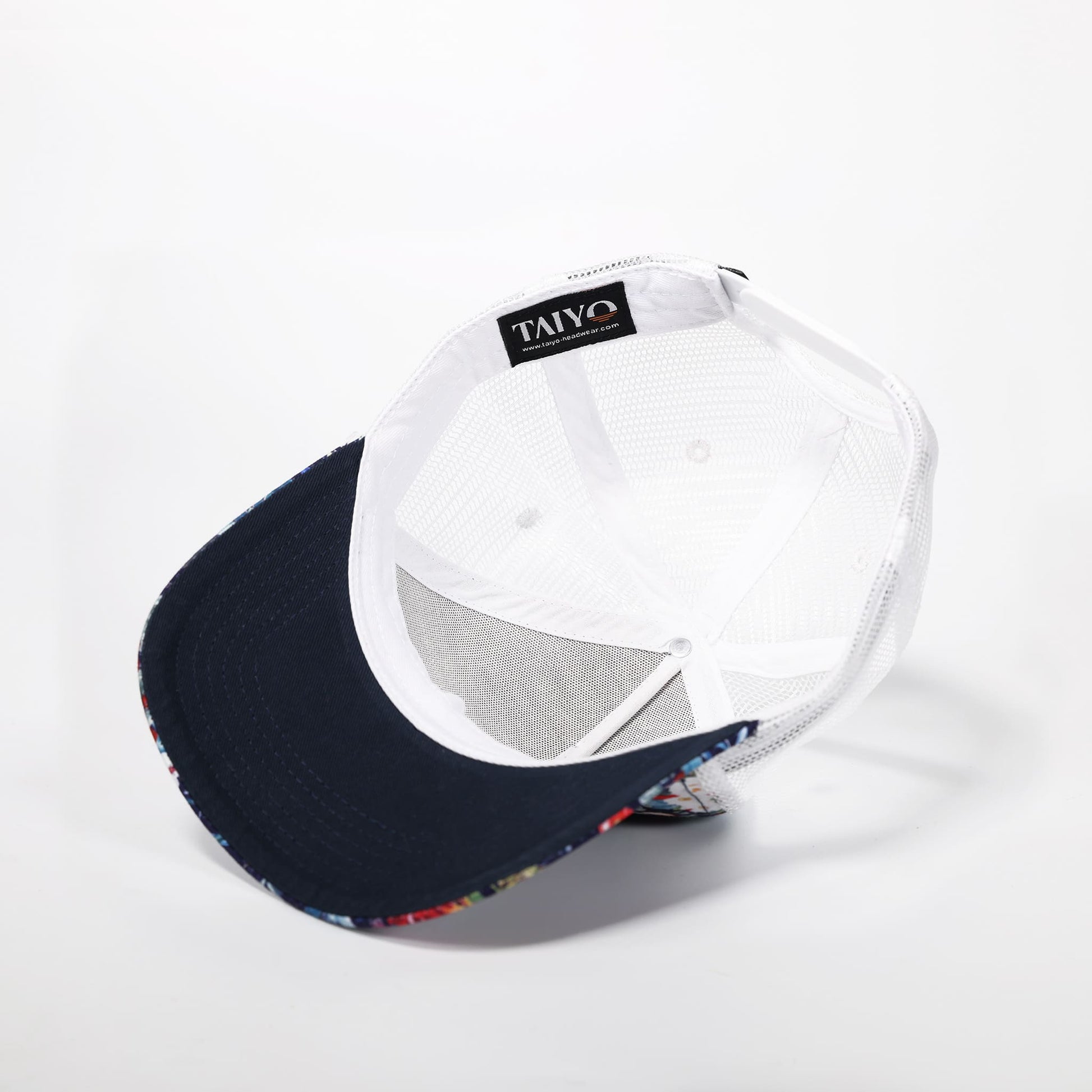 casquette trucker floral bleu