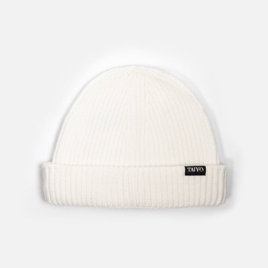 Bonnet marin blanc pour homme en matière recyclée